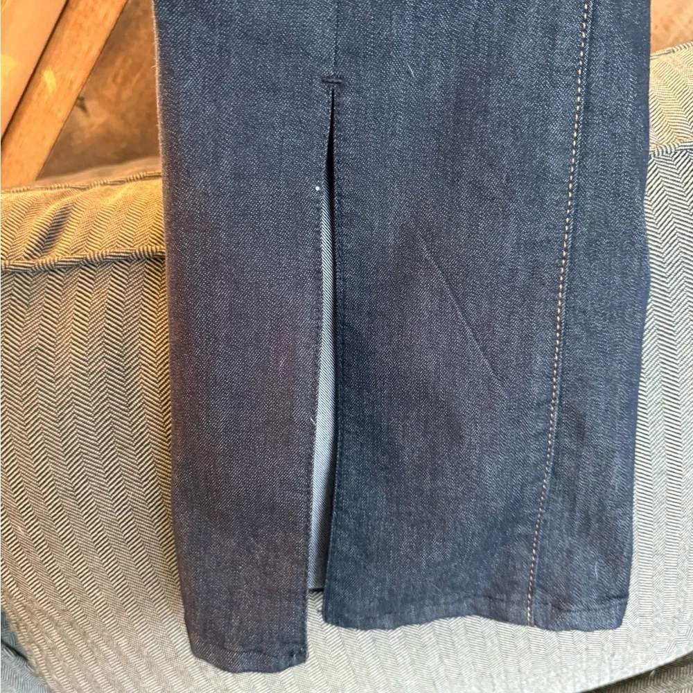 Pilcro Anthropologie Bootcut Jeans Women's Split Front Raw Stretch Denim 28